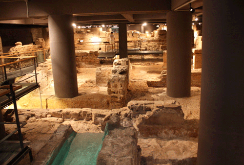 Vestiges de fondations romaines